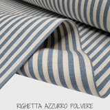 Kollektion „Streifen, Quadrat und Uni“, H 180 cm – PULVERBLAU 