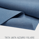 Kollektion „Streifen, Quadrat und Uni“, H 180 cm – PULVERBLAU 
