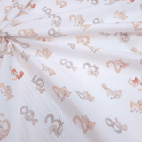 Tessuto Cotone "Collezione Baby Wonderland" H 145 cm - TERRACOTTA CHIARO