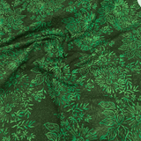 Cotone Americano Batik H 110 cm - FIORI VERDI