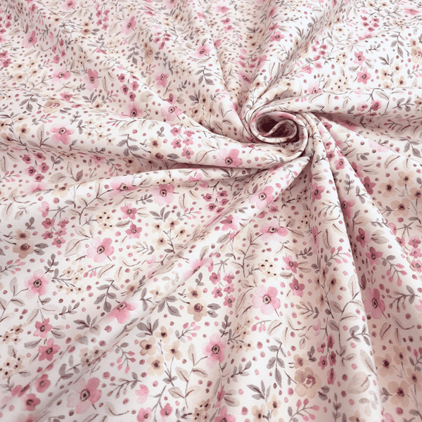Panama Misto Cotone H 300 cm - FIORELLINI ROSA