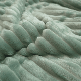 Fausse fourrure côtelée H 140 cm - CRÈME