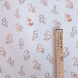 Tessuto Cotone "Collezione Baby Wonderland" H 145 cm - TERRACOTTA CHIARO