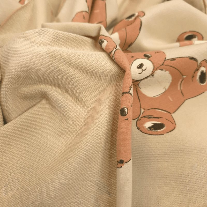Felpa Garzata/French Terry H 150 cm - TEDDY BEAR BEIGE