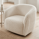 Geripptes Kunstfell, H 140 cm – CREME