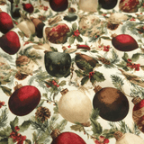 Cotone Natale H 145 cm - PALLINE DI NATALE E AGRIFOGLIO