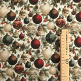 Cotone Natale H 145 cm - PALLINE DI NATALE E AGRIFOGLIO