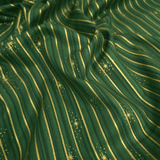Cotone Americano H 110 cm - COORDINATO VERDE/ORO
