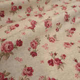 Tessuto Resinato/Antimacchia H 140 cm - ROSELLINE BORDEAUX