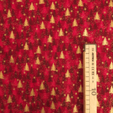 Cotone Americano H 110 cm - COORDINATO BORDEAUX/ORO