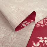 Tessuto Resinato/Antimacchia H 155 cm - LINEA CUORE/ROSSO SCURO