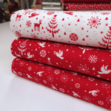Cotone Americano H 110 cm - COORDINATO COLOMBE D'INVERNO