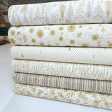 Cotone Americano H 110 cm - COORDINATO LATTE/ORO
