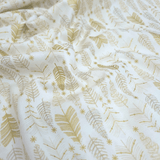 Cotone Americano H 110 cm - COORDINATO LATTE/ORO