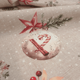 Cotton Panama Digital Fund H 160 cm - SNOWY HOUSES
