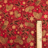 Cotone Americano H 110 cm - COORDINATO BORDEAUX/ORO