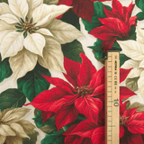 Cotton Panama Digital Fund H 160 cm - SNOWY HOUSES