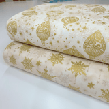 Cotone Americano H 110 cm - COORDINATO DECORAZIONI DORATE