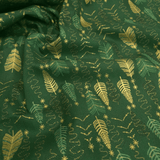 Cotone Americano H 110 cm - COORDINATO VERDE/ORO