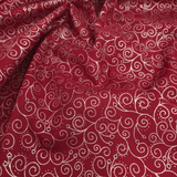 Cotone Americano H 110 cm - COORDINATO BORDEAUX/ARGENTO