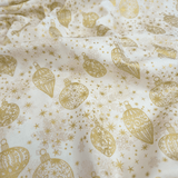 Cotone Americano H 110 cm - COORDINATO DECORAZIONI DORATE