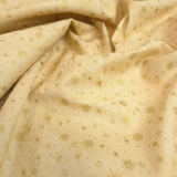 Cotone Americano H 110 cm - COORDINATO PANNA/ORO