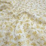 Cotone Americano H 110 cm - COORDINATO LATTE/ORO