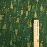 Cotone Americano H 110 cm - COORDINATO VERDE/ORO
