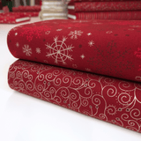 Cotone Americano H 110 cm - COORDINATO BORDEAUX/ARGENTO