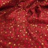 Cotone Americano H 110 cm - COORDINATO BORDEAUX/ORO