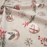 Cotton Panama Digital Fund H 160 cm - SNOWY HOUSES