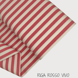 Collection "Rayure, carré et uni" H 180 cm - ROUGE VIF 