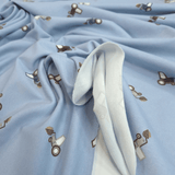 Jersey coton H 150 cm - ÉTOILE DE MER/EAU DE MER