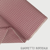 Kollektion „Streifen, Quadrat und Uni“, H 180 cm – BORDEAUX 