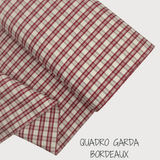 Kollektion „Streifen, Quadrat und Uni“, H 180 cm – BORDEAUX 