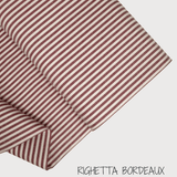 Kollektion „Streifen, Quadrat und Uni“, H 180 cm – BORDEAUX 