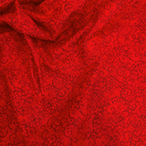 Tessuto Cotone H 280 cm - FANTASIA ROSSO