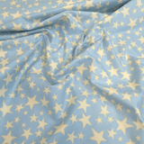 Cotone Americano H 110 cm - STELLE/AZZURRO