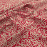 Rohbaumwolle H 280 cm - ROSA BLUMEN