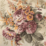 Panama Digital Fund Baumwolle H 2980 cm - BURGUNDER UND GELBE BLUMEN