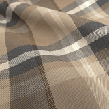 Tessuto Arredo M. Cotone H 280 cm - QUADRO BLU/TORTORA