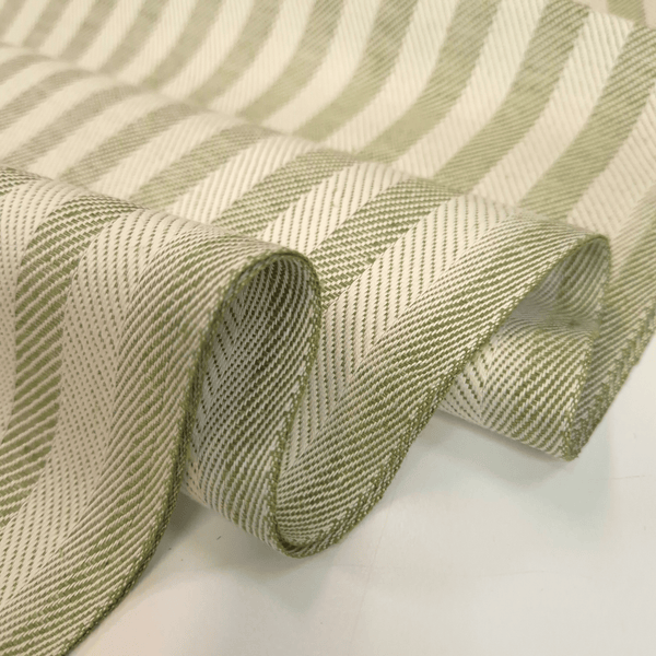 Asciugapiatti "Rinfranto Spigato" Misto Lino H 60 cm - VERDE