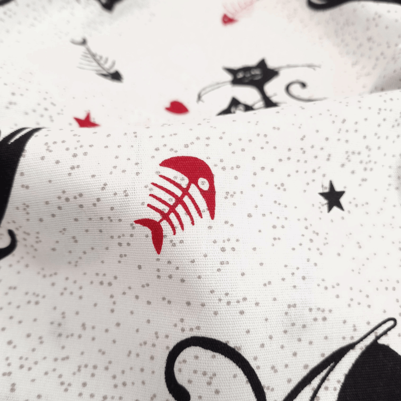 Cotone Fondo Panama H 180 cm - GATTI INNAMORATI