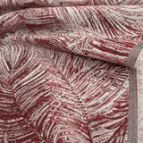 Tessuto Arredo Jacquard H 140 cm - FOLIAGE BORDEAUX