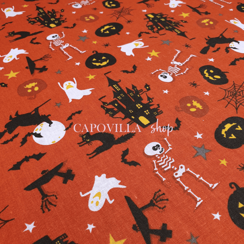 Coton Halloween - PARTY - coupe minimum ou multiples de 25 x 145 cm