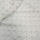 Minky H 150 cm - CUORI BIANCO LATTE