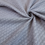 Tessuto Arredo Jacquard H 140 cm - STELLA ESAGONALE/GRIGIO