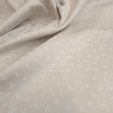 Piquet de coton H 150 cm - LETTRES BEIGES
