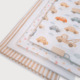 PACK CHOUETTE MOUTARDE - 6 pièces 70 x 100 cm