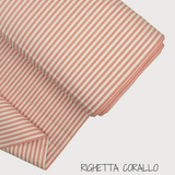 Collezione "Riga, quadretto e unito" H 180 cm - CORALLO
